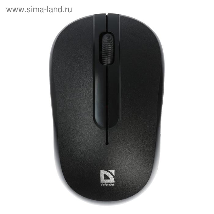 Мышь Defender Datum MM-285 беспроводная оптическая 1600 dpi USB 2xAAA черная 20400₽