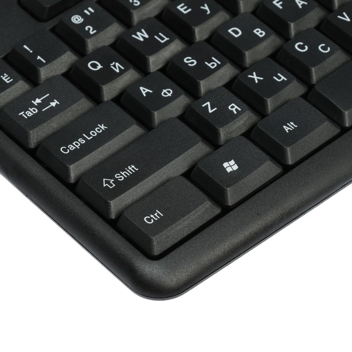 Клавиатура Defender #1 HB-420 RU, проводная, мембранная, 107 клавиш, USB, 1.5 м, черная