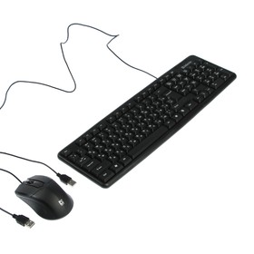 Комплект клавиатура и мышь Defender Dakota C-270 RU,проводной,мембранный,1000 dpi,USB,черный