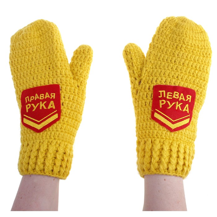Варежки &quot;Левая рука. Правая рука&quot;