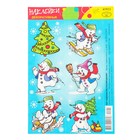 Наклейка "Новогодняя" снеговики