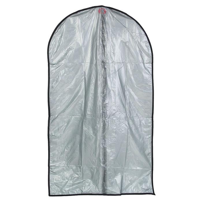Чехол для одежды 60х90 см, цвет серый, прозрачный