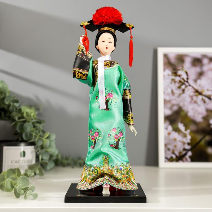 Кукла коллекционная Китаянка в национальном платье 32х12,5х12,5 см