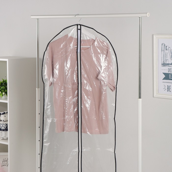 

Чехол для одежды, 60×160 см, PEVA, прозрачный
