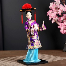 Кукла коллекционная 'Китаянка в национ. платье с письменами' МИКС 32х12,5х12,5 см Ош