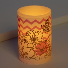 Электронная свеча «Цветы», 5 х 7 см Ош