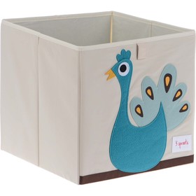 

Коробка для хранения 3 Sprouts «Павлин», цвет синий