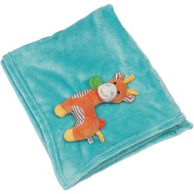 

Одеяло с игрушкой Zoocchini «Жираф», 0+ мес, цвет аква