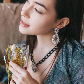 

Серьги с жемчугом "Высота", цвет белый в серебре
