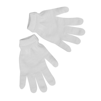 Перчатки женские, цвет белый, р-р 18