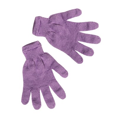Перчатки женские, цвет сиреневый, р-р 18