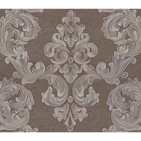 

Обои флизелиновые Евро Декор Рафаэль 9031-12 дамаск шоколадный 1,06х10м