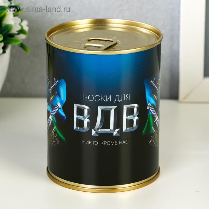 

Носки в банке "ВДВ" (мужские, цвет черный)