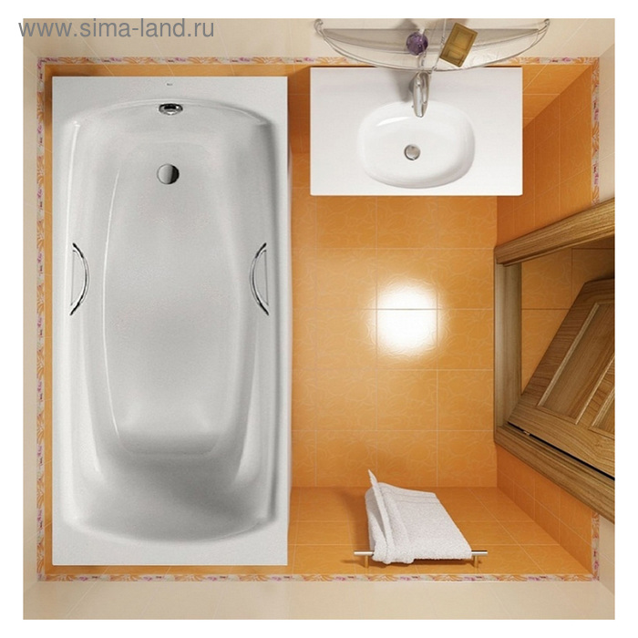 

Ванна стальная Roca Swing 180 x 80 см, цвет белый