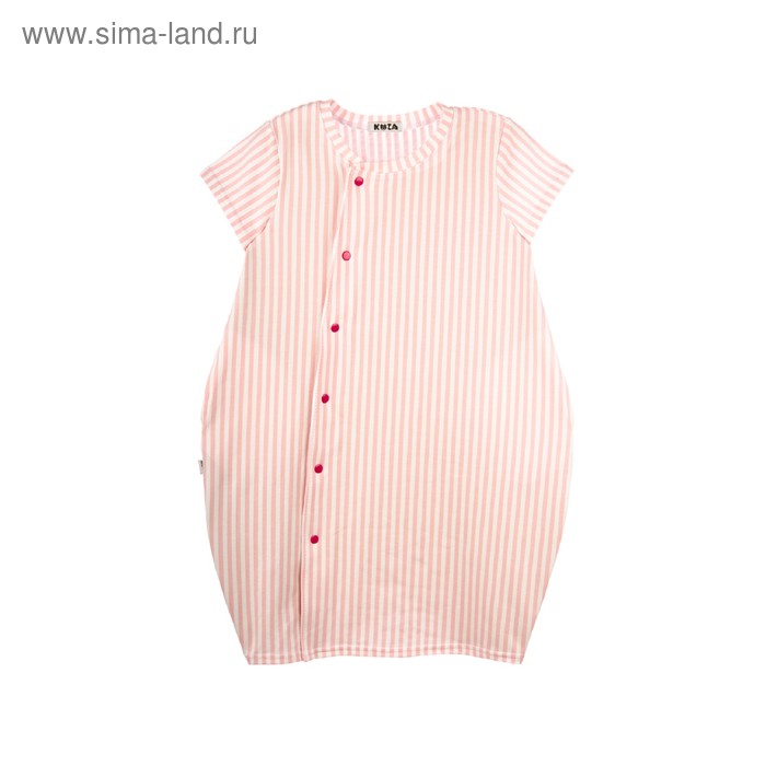 фото Платье кузя, рост 110-116 см, цвет бело-розовый