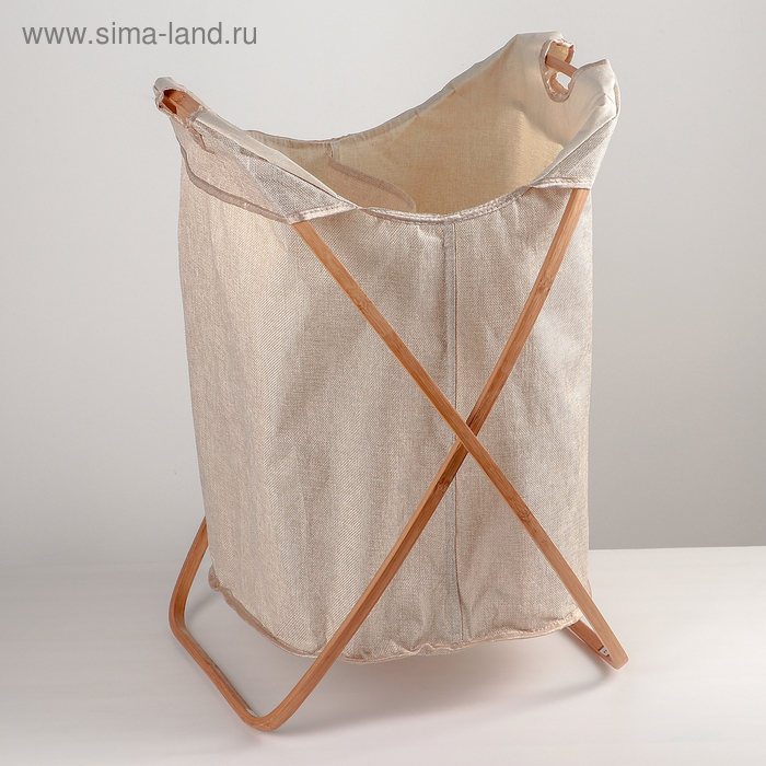

Корзина универсальная «Лён», 40×47,5×64,5 см, цвет бежевый