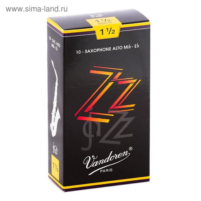 

Трости Vandoren SR4115 ZZ для саксофона Альт №1,5 (10шт)