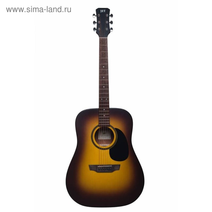 Акустическая гитара JET JD-255 SSB - цвет санберст акустическая гитара jet jd 255 12 open pore natural