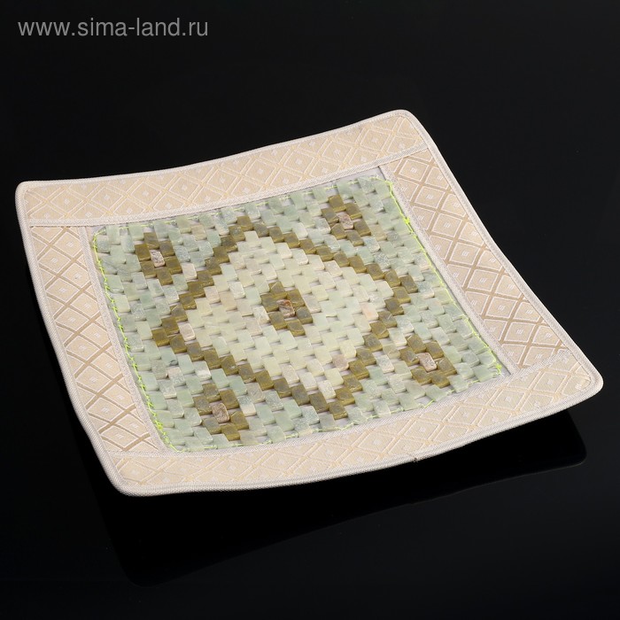 Нефритовый коврик квадратный люкс 4343 см нефрит 127400₽