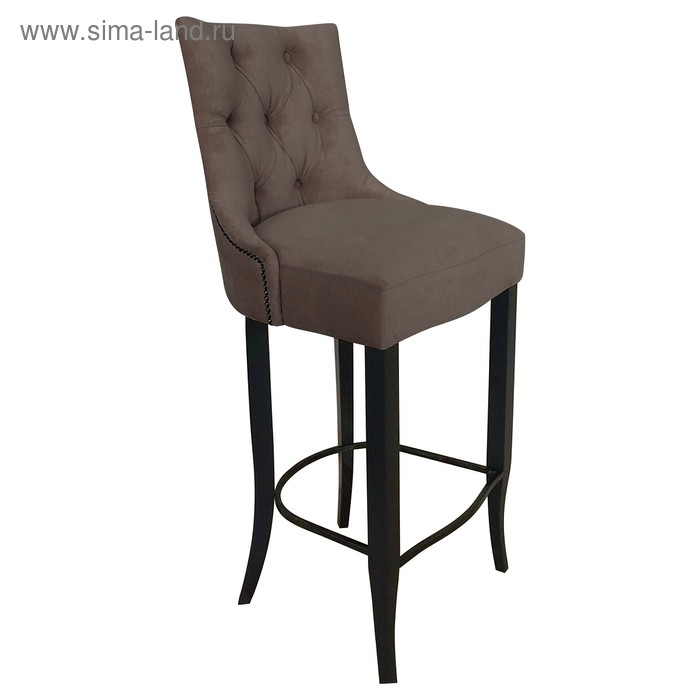 фото Барный стул «верона 2», ткань энигма велюр, опоры венге, цвет коричневый риал