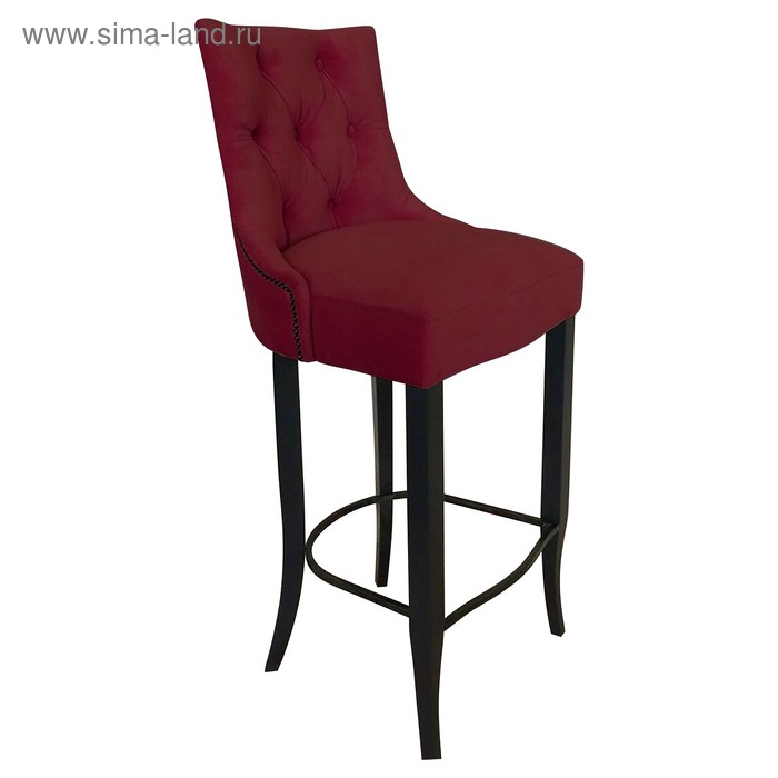 фото Барный стул «верона 2», ткань энигма велюр, опоры венге, цвет бордо риал