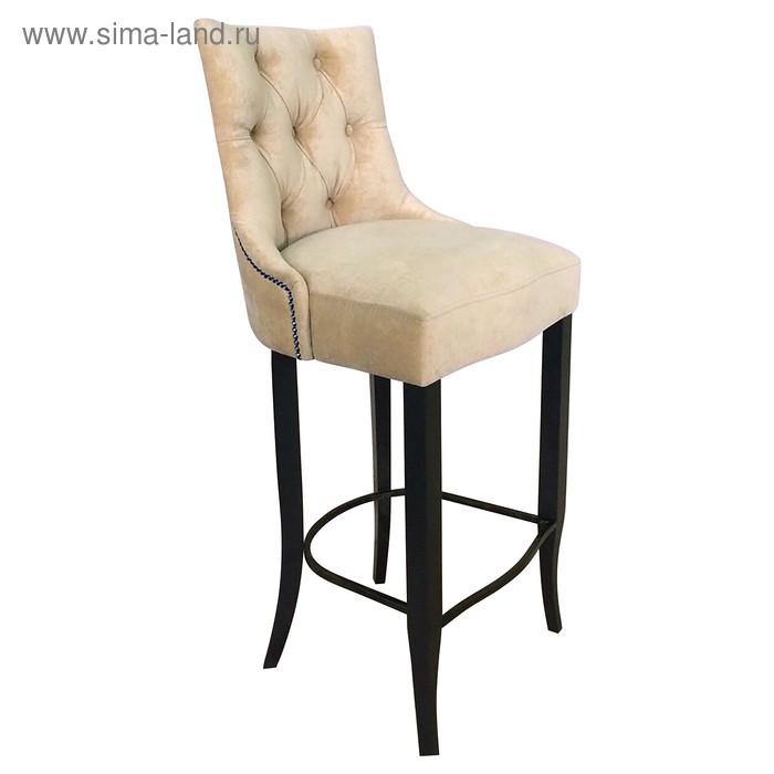 фото Барный стул «верона 2», ткань энигма велюр, опоры венге, цвет ваниль риал
