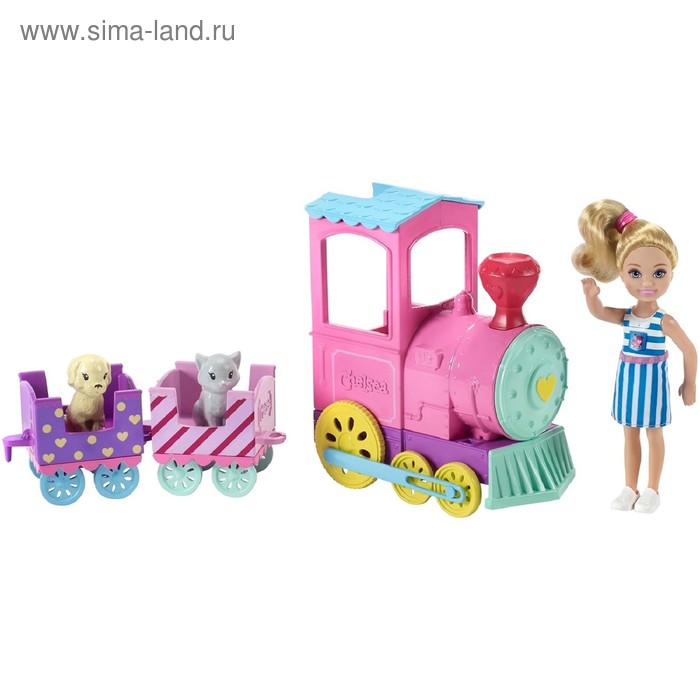 фото Игровой набор barbie «паровозик челси»