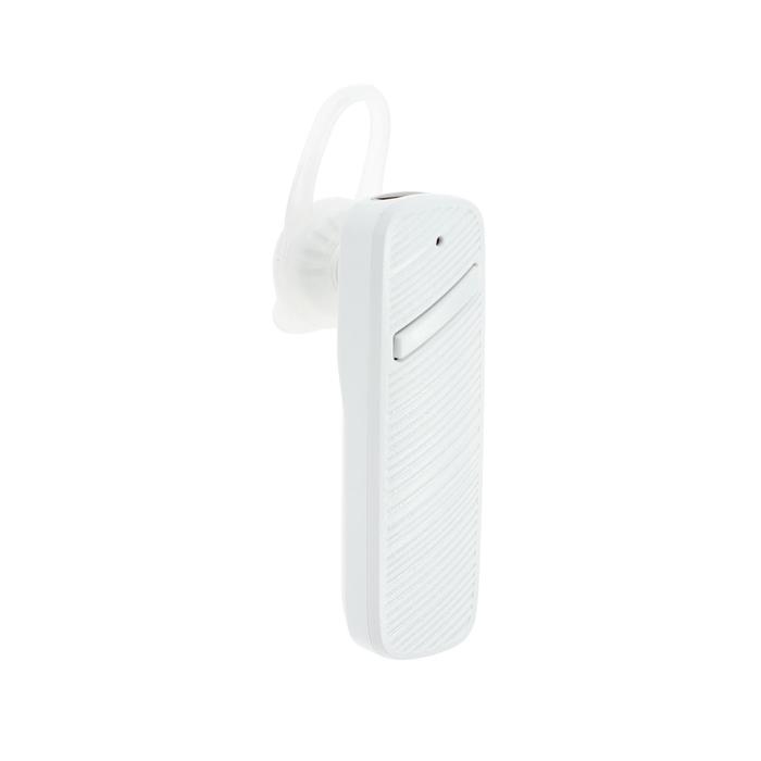 фото Беспроводная bluetooth-гарнитура для телефона w-50, крепление за ухо, белая микс