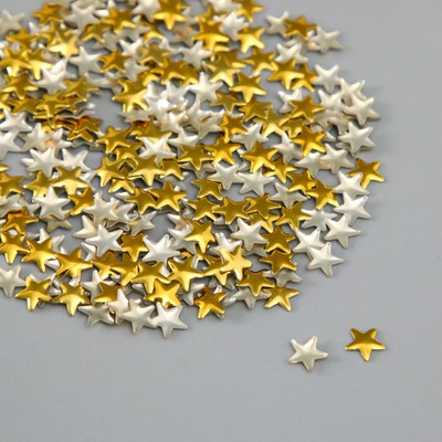 Декор для творчества металл Звёзды золото набор 300 шт 0,6х0,6 см