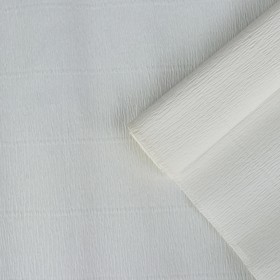 Бумага креп, простой, цвет белый, 0,5 х 2,5 м Ош