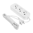 Удлинитель V.I.-TOK У3-0, 3 розетки, 5 м, 10 А, без з/к, белый