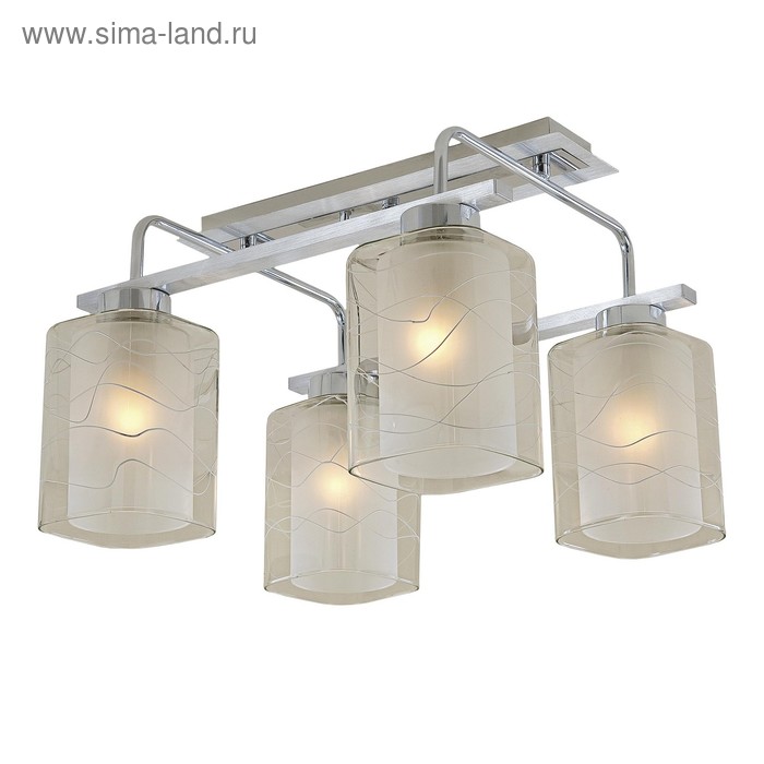 Люстра Румба 4x75Вт E27 алюминий хром 7901₽