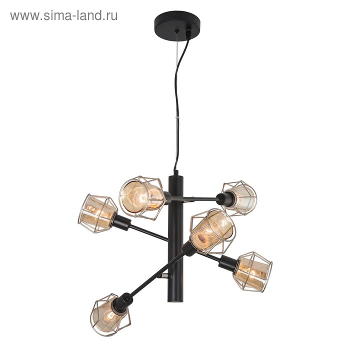 

Светильник Таверна, 6x60Вт Е14 чёрный