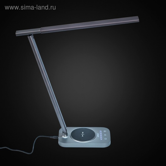 фото Настольная лампа ньютон, 9вт led, 720lm, 3000-4000k, графит citilux