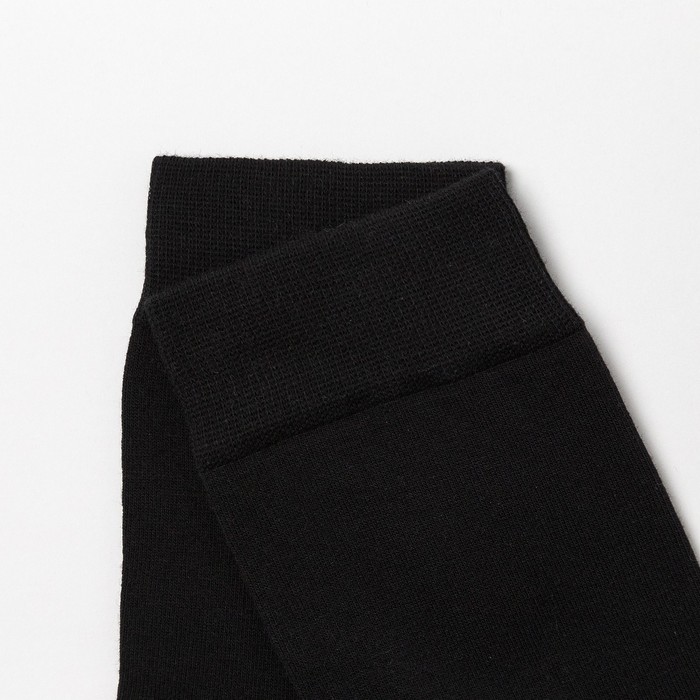 Носки мужские с махровым следом цвет чёрный, р-р 29-31