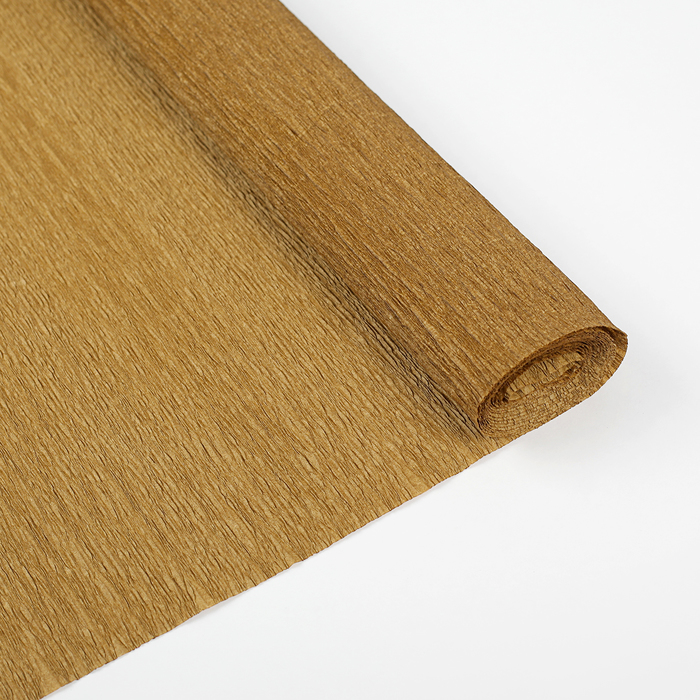 Бумага креп, простой, цвет коричневый, 0,5 х 2,5 м