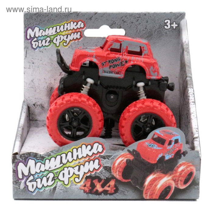 

Машинка инерционная Funky Toys 4х4, цвет красный