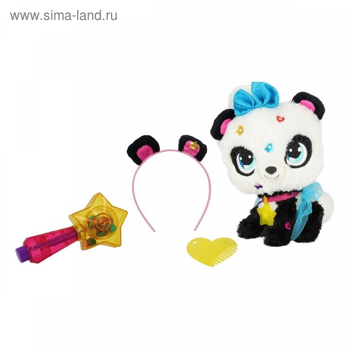 Плюшевая игрушка Shimmer Stars «Панда», 20 см плюшевая белая собачка 20 см shimmer stars