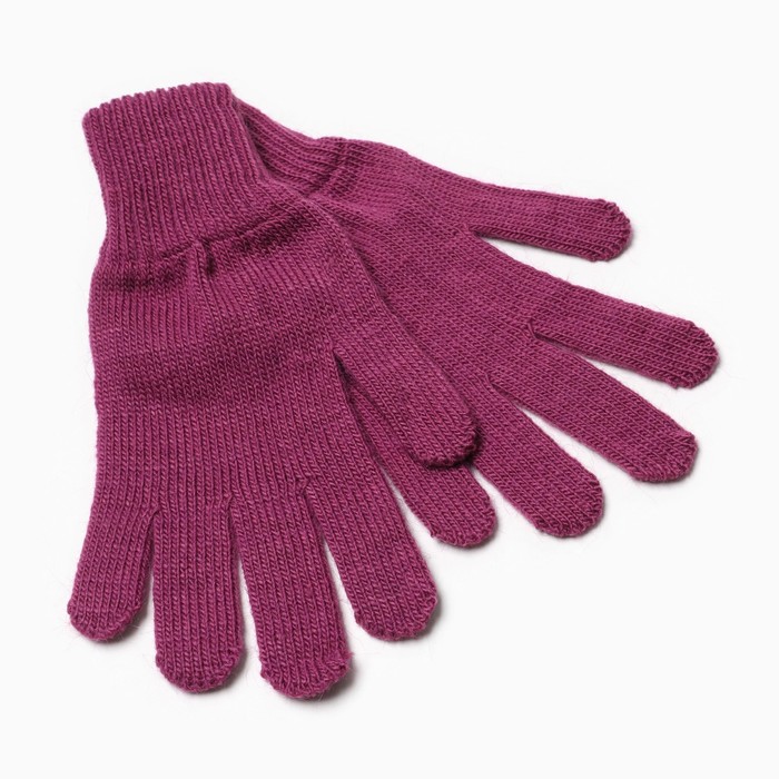 фото Перчатки женские, цвет фиолетовый, размер 18 рукавичка-варежка