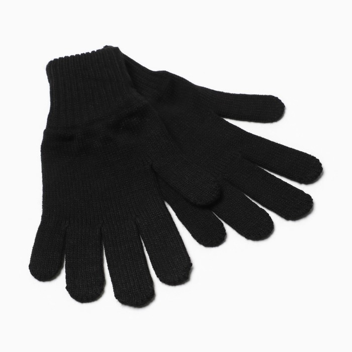 фото Перчатки женские, цвет чёрный, размер 18 рукавичка-варежка