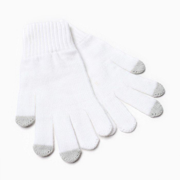 Перчатки женские, цвет белый, размер 18