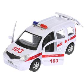 

Машина металлическая «Renault Kangoo. Скорая», 12 см, открывающиеся двери, инерционная