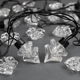 

Гирлянда «Нить» 5 м с насадками «Ёлка», IP44, тёмная нить, 40 LED, свечение фиолетовое, 8 режимов, 220 В