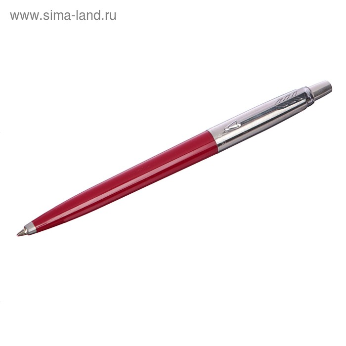 

Ручка шариковая Parker Jotter K60 красный M, корпус из нержавеющей стали, синие чернила