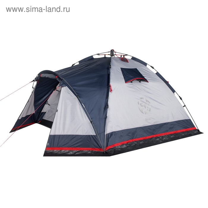 фото Палатка кемпинговая «alcor 3», 300 х 215 х 140 см, синий/серый fhm