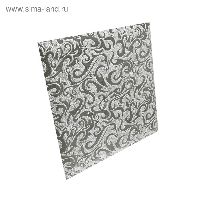 Плитка квадратная зеркальная серебряная «Алладин-1»