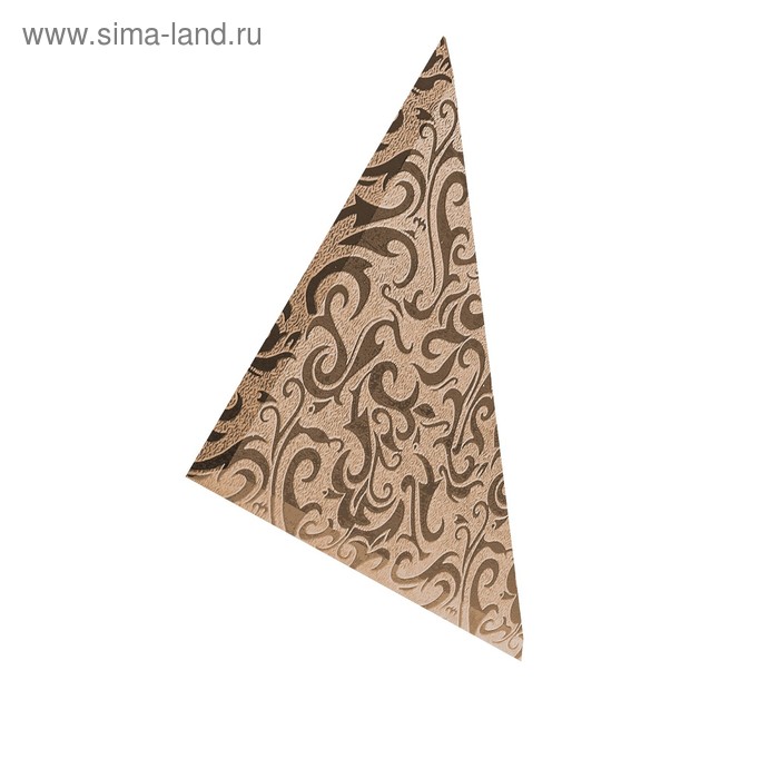 Плитка треугольная зеркальная рыжая «Алладин-2»