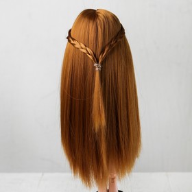 Волосы для кукол «Прямые с косичками» размер маленький, цвет 28 от Сима-ленд