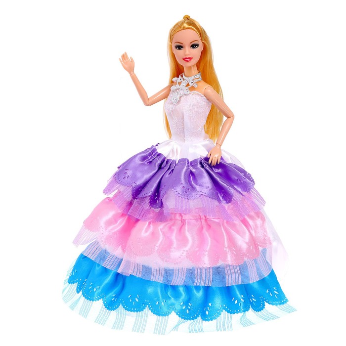 Кукла-модель шарнирная «Мира» в платье кукла модель шарнирная невеста анна в платье