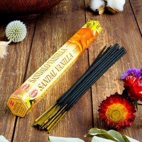 

Благовония HEM "Sandal Vanilla. Сандал Ваниль", 20 палочек в упаковке, шестигранник